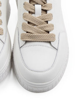 03-A338-5 WHITE Полуботинки спортивные женские (натуральная кожа)