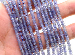Бусины из танзанита рондель гр.4мм, 39см, 165 бусины Радуга камня