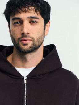 Худи relax fit на молнии / Zarina