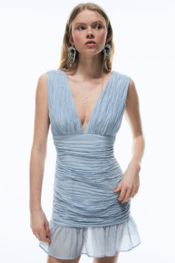 Vestido sin mangas efecto arrugado - H&m фото 2