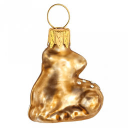 Елочная игрушка фигурка стеклянная Олененок мини h4см, ручная художественная роспись, подарочная упаковка (Россия) - Домашняя мода фото 4