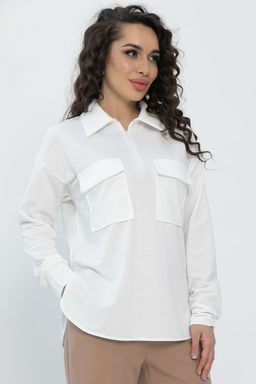 Поло рубашка Алькор (белая) Б13256-10М - Lt collection фото 8