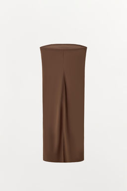 VESTIDO FORRO BANDEAU / Marr?n - Zara фото 6