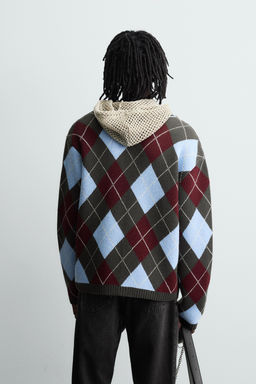 DIAMOND TEXTURED CARDIGAN - Zara фото 3