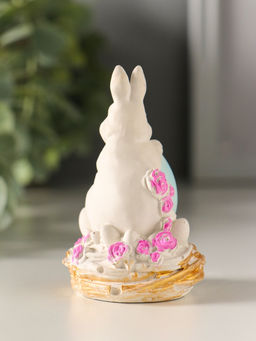 Фигурка гипс Заяц с яйцом пасхальный, 8?4 см