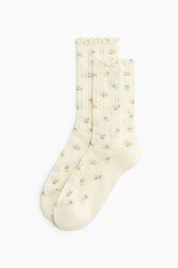 Pack de 5 calcetines en punto pointelle - H&m фото 5