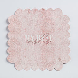 Цена за 5 шт. Коробка для печенья, кондитерская упаковка с пластиковой крышкой, My best wishes, 21?21?3 см