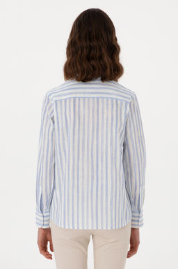 Kad_n A__k Mavi Uzun Kollu G_mlek Sepette S_rpriz _ndirim - U.s. polo assn фото 5