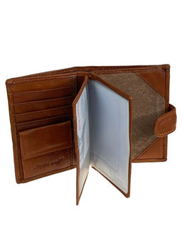 Кошелек-органайзер мужской из натуральной кожи, цвет коричневый - Greta фото 2