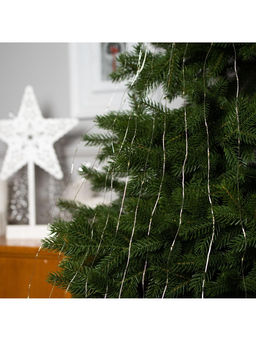 Гирлянда «Конский хвост» 10 нитей по 1.5 м, IP20, серебристая нить, 150 LED, свечение тёплое белое, 12 В