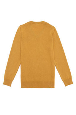 Boy Saffron V - Neck Knitwear Sweater Basic - U.s. polo assn фото 7