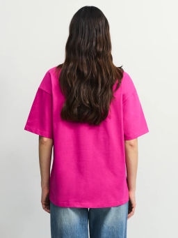 Базовая футболка оверсайз из хлопка / Zarina фото 5