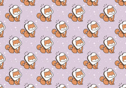 Обложка для паспорта Аниме Many shiba inu sandwich, плотность 600 мкм