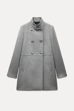 WOOL DOUBLE-BREASTED COAT - Zara фото 6