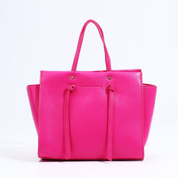 Сумка-тоут на молнии, цвет розовый