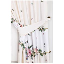 КОМПЛЕКТ ШТОР КУХОННЫХ ИЗ 2-Х ШТ НА ШТОРНОЙ ЛЕНТЕ, ВИНТАЖ143Х180 ,КРЕМ,100 - Lefard фото 3