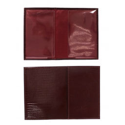 Обложка для паспорта Croco-П-406 натуральная кожа бордо игуана (78) 265095