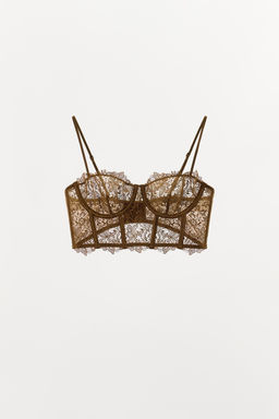 UNDERWIRED LACE BRA - Zara фото 4