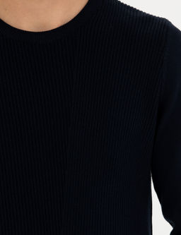 Lacivert Slim Fit Bisiklet Yaka Triko Kazak - Pierre cardin фото 7
