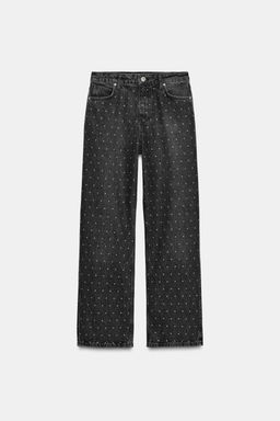 Z1975 LOOSE STRAIGHT HIGH-WAIST SHINY JEANS - Zara фото 9