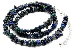 Бусы из Опала черного, 49см, 10,3г