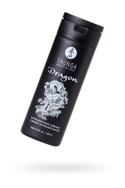 Интимный крем-лубрикант для мужчин Shunga Дракон (Dragon), эффект ледяного огня, 60 мл
