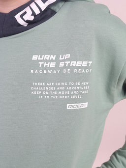 CRB wear / CWKB 63971-37-424 Толстовка для мальчика,зеленый/Ex.Cherubino  фото 4