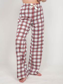 Брюки пижамные женские 1311 молочная клетка 590 Be Friends  фото 5