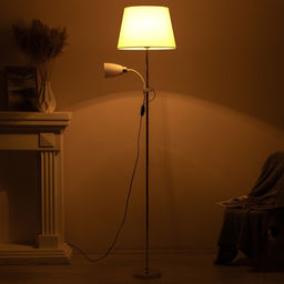 Торшер 19030/2GD E27 40Вт золото 41х41х180 см