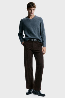 Relaxed Fit Suede trousers - H&m фото 2