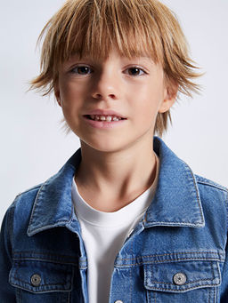 Basic Erkek ?ocuk Jean Ceket