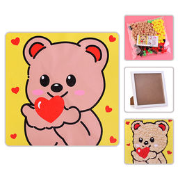 Набор творческая мастерская 22х22см Влюблённый мишка