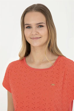 Женская футболка с цветком граната - U.s. polo assn фото 2