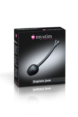 Вагинальные шарики Mystim Mono Unplain Jane Geisha Balls, электростимуляция, силикон, черные, 3,3  фото 2