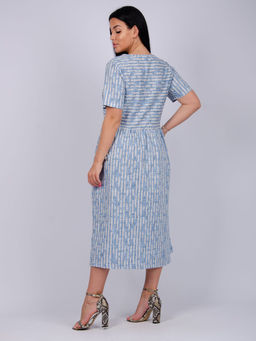 Платье "Делия" штрих, трикотаж