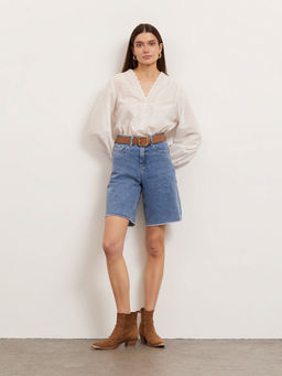 Джинсовые шорты P013/varvaris - Emka фото 3