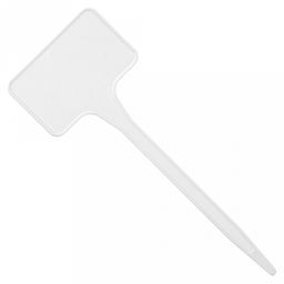 Табличка садовая для маркировки растений 5,5х3,5х15см, полипропилен, белый, набор 10шт (Беларусь)