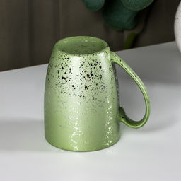 Кружка Доляна Блеск, 350 мл, керамика, зелёная  фото 3