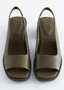 Sandalias de tiras de piel de napa - H&m фото 3