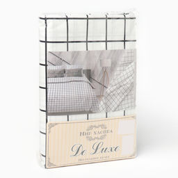 Постельное бельё 1,5сп Таттерсол, цвет бело-серый 150х210см, 150х210см, 70х70 см, бязь, 120 г/м, хлопок 100% - Атра фото 3