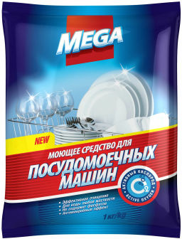 ### MEGA ср-во д/посудомоечных машин 1кг пакет