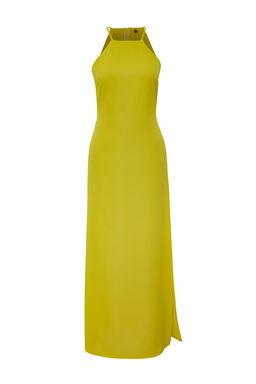 TRENDYOLMILLA Cok Renkli Batik Desenli Duz Kesim Kolsuz Maxi Astarl? Saten Dokuma Elbise TWOSS23EL02238 фото 17