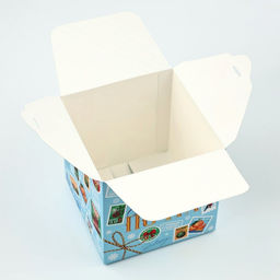 Цена за 2 шт. Коробка подарочная новогодняя складная Новогодняя почта, 12?12?12 см