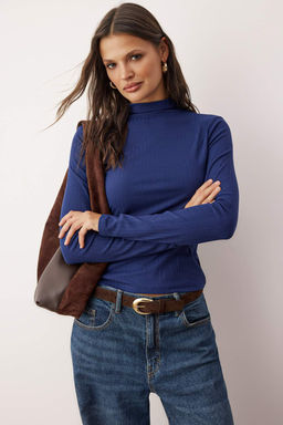 Ekru More Sustainable Fitted/Vucuda Oturan Fitilli Esnek Orme Bluz TWOAW26BZ00227 - Trendyolmilla фото 10