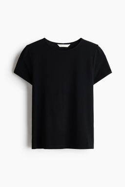 Camiseta entallada de viscosa