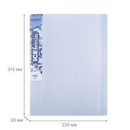 Expert Complete Trend ICEberries Папка с вкладышами 40 л. A4 600 мкм 20 мм лён 1 шт. лёд EC211720074