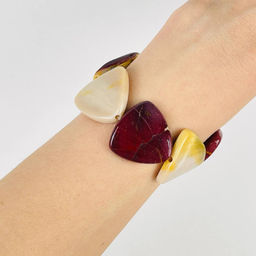 Бусины для украшений из Яшмы (Мукаит) 40 см