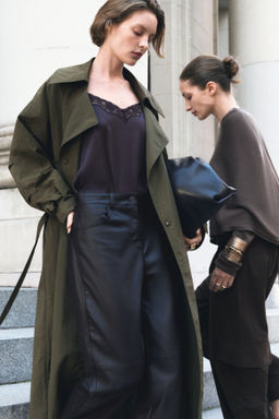 Pantal?n revestido con pernera barrel - H&m фото 4