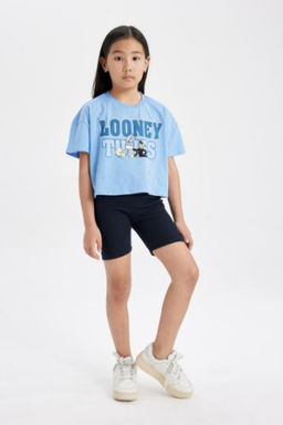 K?z Cocuk Biker Fitilli Kaskorse Tayt