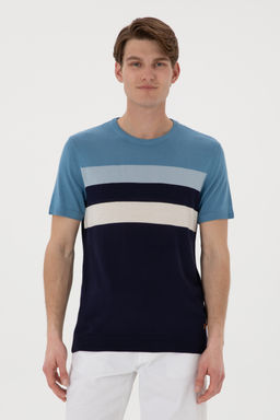Erkek Slim Fit Bisiklet Yaka Lacivert Ti__rt Sepette S_rpriz _ndirim - U.s. polo assn фото 8
